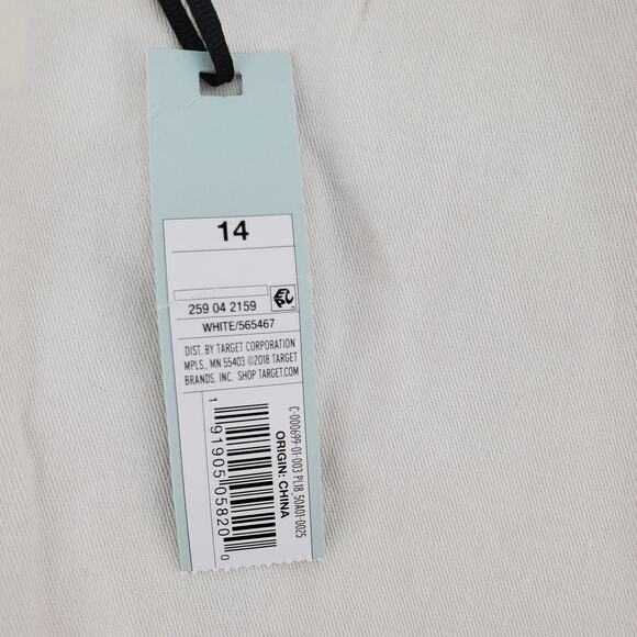 Prologue High-Rise Cropped Wide Leg Pants Off-White W Pockets Womens Size 14 New - Picture 6 of 8